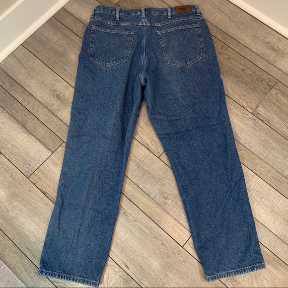 L.L. Bean Classic Fit Flannel Lined Jeans 37 X 30 - Picture 2 of 12